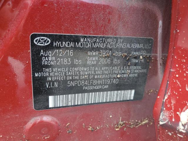 2017 HYUNDAI ELANTRA SE - 5NPD84LF8HH119740