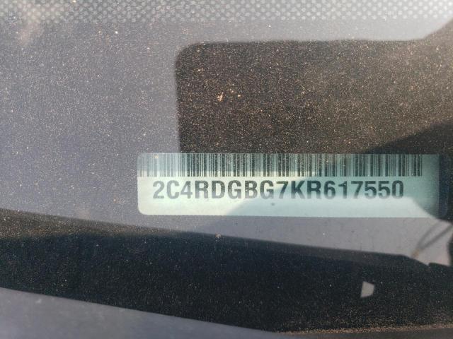 2019 DODGE GRAND CARA - 2C4RDGBG7KR617550