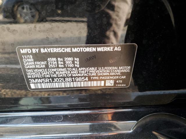 VIN 3MW5R1J02L8B19854 2020 BMW 3 Series, 330I no.12