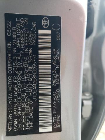 2022 TOYOTA COROLLA LE - JTDEAMDE8NJ055751
