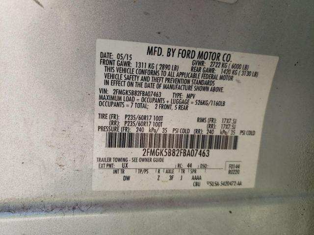 2015 FORD FLEX SE - 2FMGK5B82FBA07463
