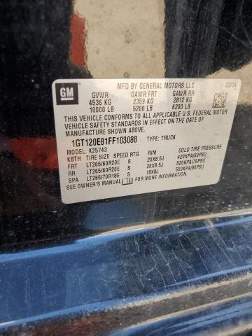 2015 GMC SIERRA K25 - 1GT120E81FF103088