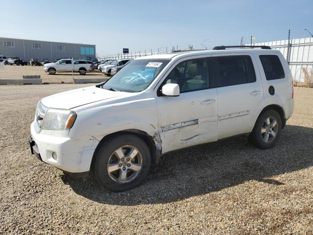 HONDA PILOT EXL 2009 white  gas 5FNYF48569B028358 photo #1