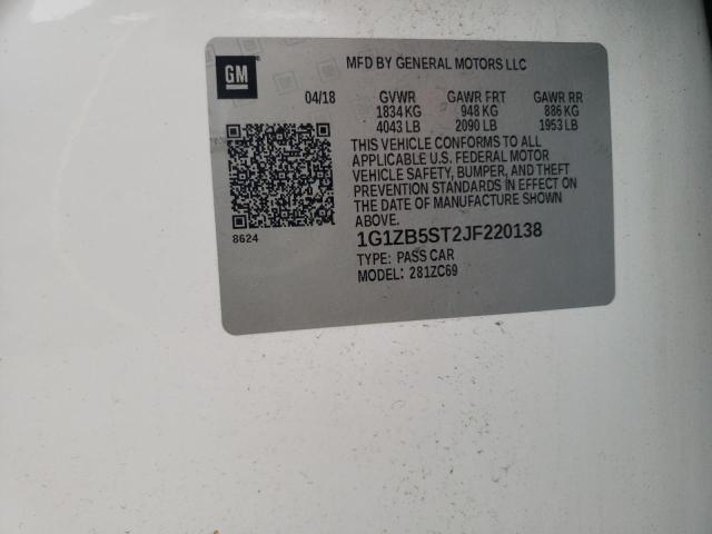 2018 CHEVROLET MALIBU LS - 1G1ZB5ST2JF220138