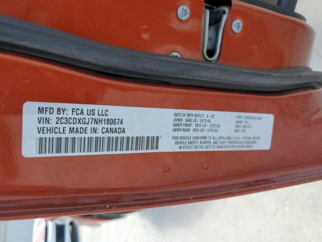 2022 DODGE CHARGER SC - 2C3CDXGJ7NH180674