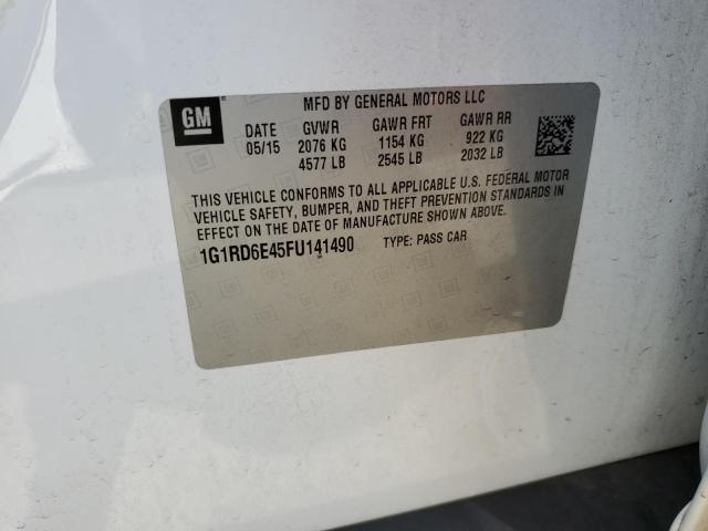 2015 CHEVROLET VOLT - 1G1RD6E45FU141490