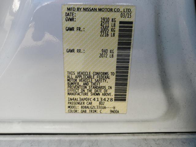 2015 NISSAN ALTIMA 2.5 - 1N4AL3AP0FC413428