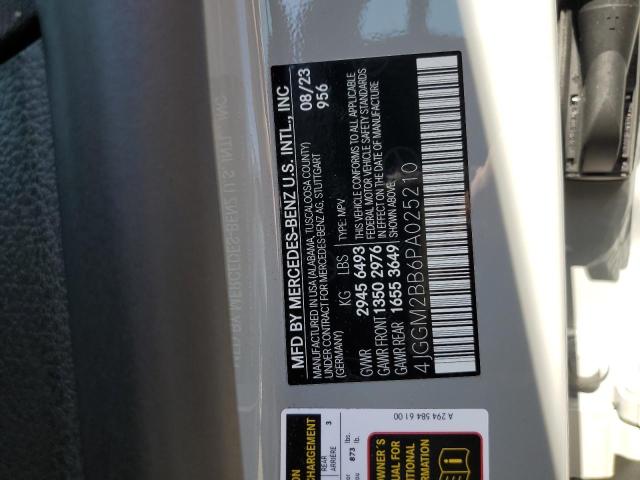 2023 MERCEDES-BENZ EQE SUV 35 4JGGM2BB6PA025210