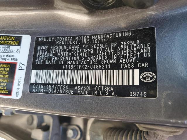 VIN 4T1BF1FK2FU488211 2015 Toyota Camry, LE no.13