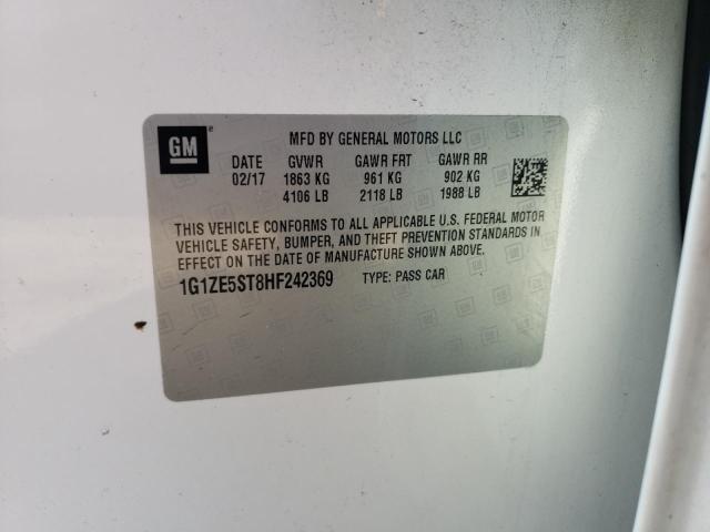 2017 CHEVROLET MALIBU LT - 1G1ZE5ST8HF242369