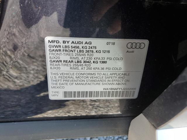 VIN WA1BNAFY1J2222009 2018 Audi Q5, Premium Plus no.13