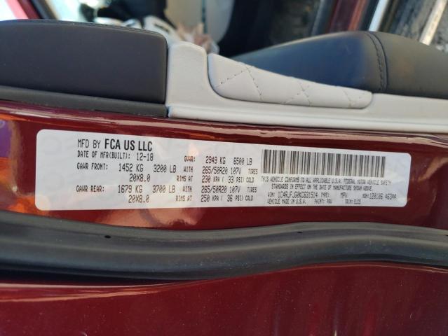 2019 JEEP GRAND CHER - 1C4RJFJG0KC631514