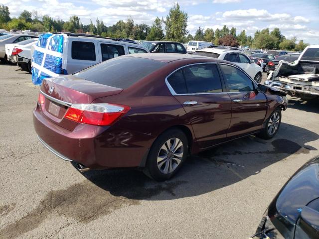 HONDA ACCORD LX 2014 maroon  gas 1HGCR2F37EA137309 photo #4