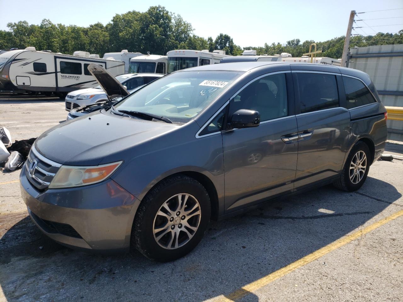 Lot #2843409521 2012 HONDA ODYSSEY EX