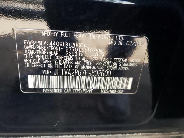 VIN JF1VA2P67F9802600 2015 Subaru WRX, Sti no.12