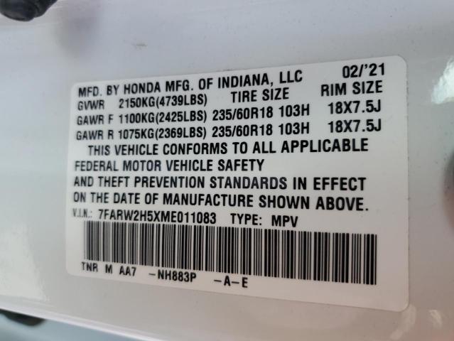 2021 HONDA CR-V EX - 7FARW2H5XME011083