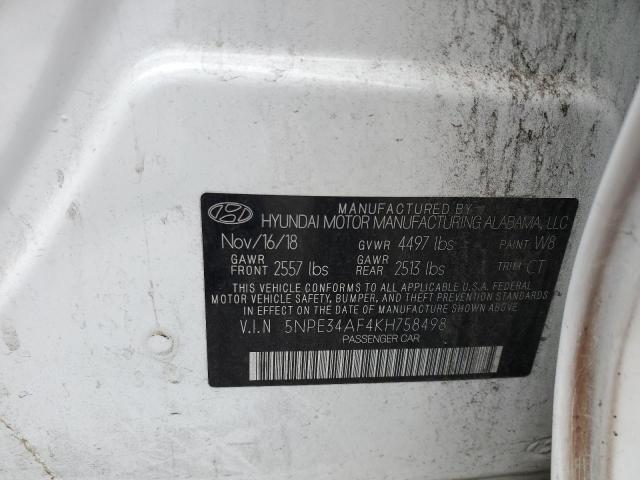 2019 HYUNDAI SONATA LIM - 5NPE34AF4KH758498