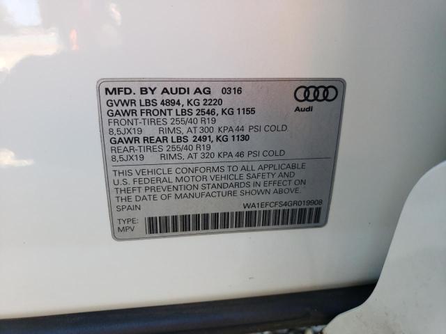 2016 AUDI Q3 PREMIUM - WA1EFCFS4GR019908