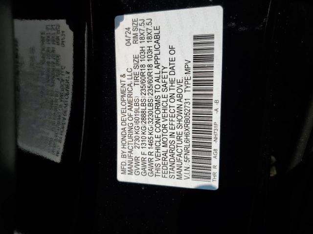 2024 HONDA ODDYSSEY - 5FNRL6H6XRB052731
