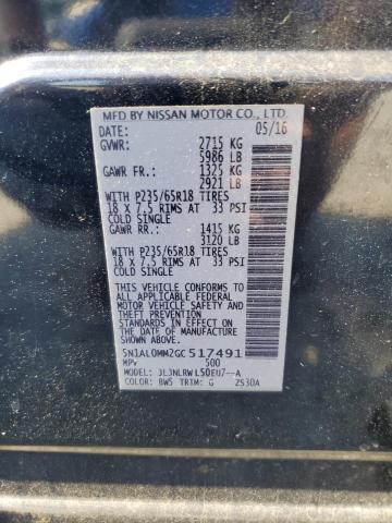 2016 INFINITI QX60 - 5N1AL0MM2GC517491