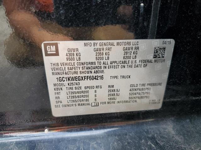 2015 CHEVROLET SILV2500 4 1GC1KWEGXFF604216