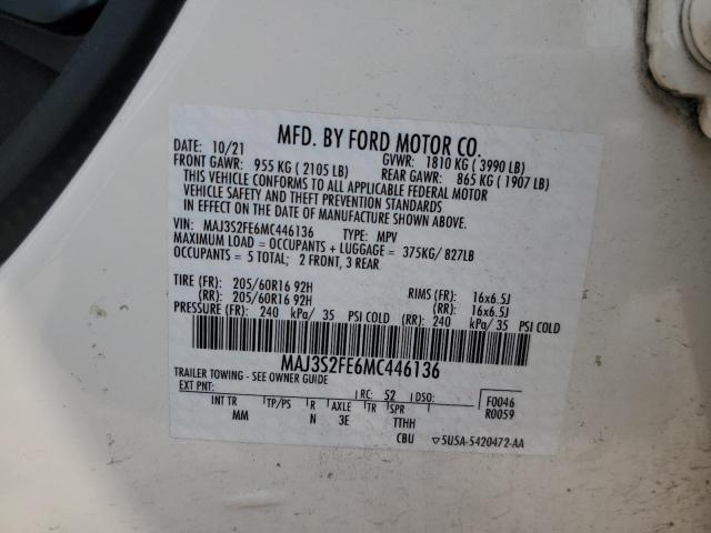2021 FORD ECOSPORT S - MAJ3S2FE6MC446136