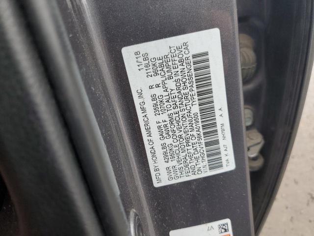 2019 HONDA ACCORD EXL - 1HGCV1F56KA019500
