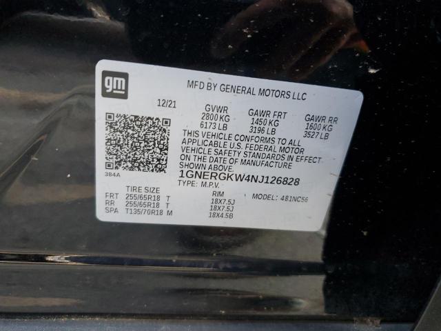 2022 CHEVROLET TRAVERSE L - 1GNERGKW4NJ126828