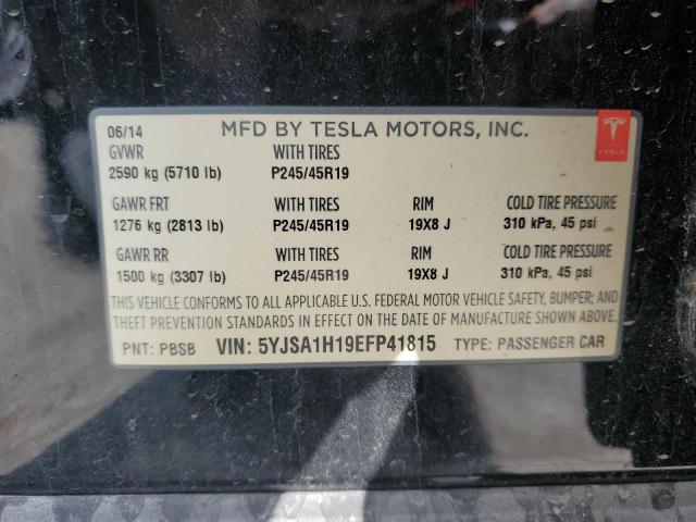 VIN 5YJSA1H19EFP41815 2014 Tesla MODEL S no.12