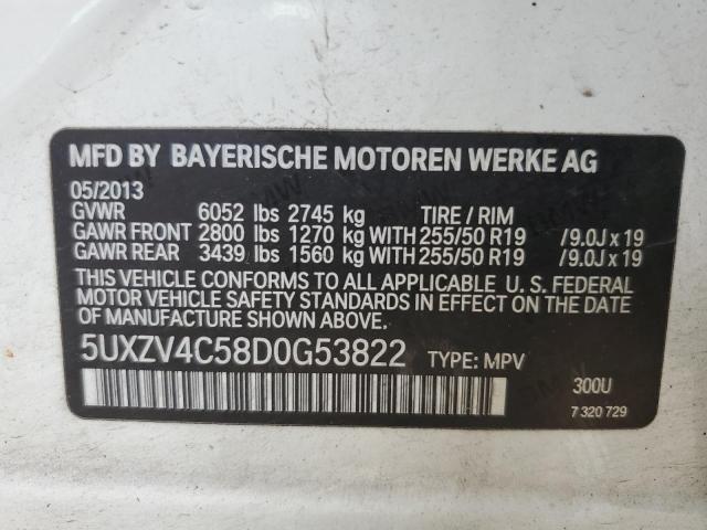 VIN 5UXZV4C58D0G53822 2013 BMW X5, Xdrive35I no.14