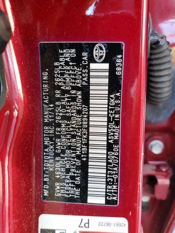 VIN 4T1BF1FK3FU894207 2015 Toyota Camry, LE no.13