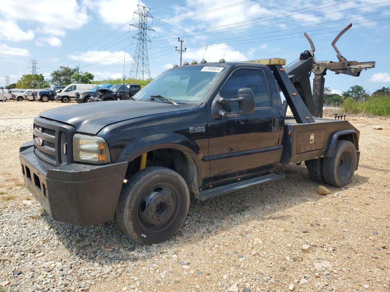 FORD F450 SUPER 2000 black chassis diesel 1FDXF46F9YED61902 photo #1