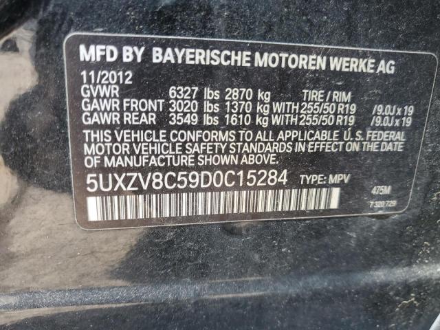 VIN 5UXZV8C59D0C15284 2013 BMW X5, Xdrive50I no.13