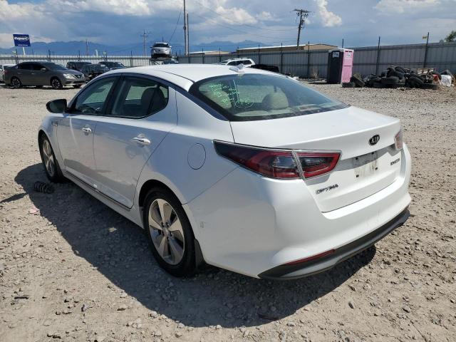 KIA OPTIMA HYB 2016 white  hybrid engine KNAGN4AD8G5094051 photo #3