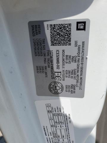2021 GMC SAVANA G25 1GTW7BFPXM1147125