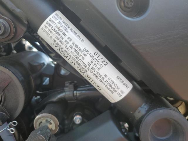 2022 YAMAHA XTZ690 JYADM12Y1NA001220