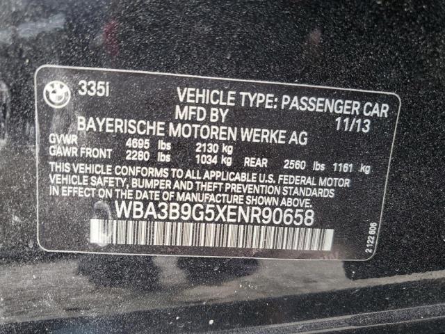 VIN WBA3B9G5XENR90658 2014 BMW 3 Series, 335 XI no.12