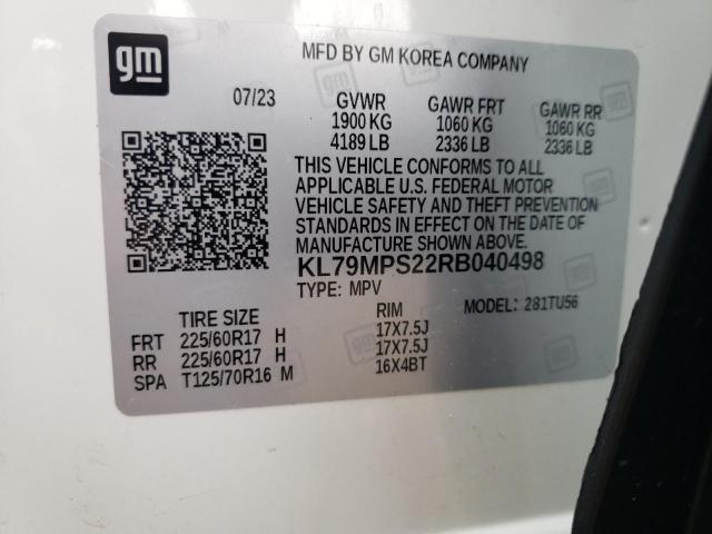 2024 CHEVROLET TRAILBLAZE - KL79MPS22RB040498