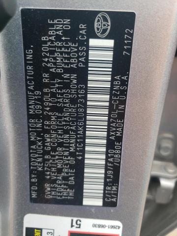 2020 TOYOTA CAMRY LE - 4T1C11AK6LU873163