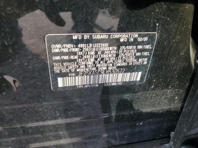 2020 SUBARU FORESTER L - JF2SKASC9LH530572