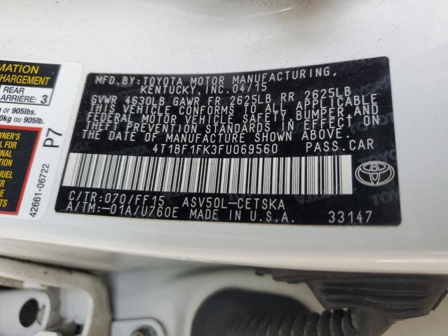 VIN 4T1BF1FK3FU069560 2015 Toyota Camry, LE no.12