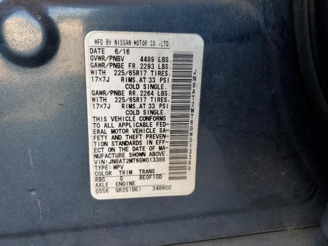 VIN JN8AT2MT6GW013388 2016 Nissan Rogue, S no.13