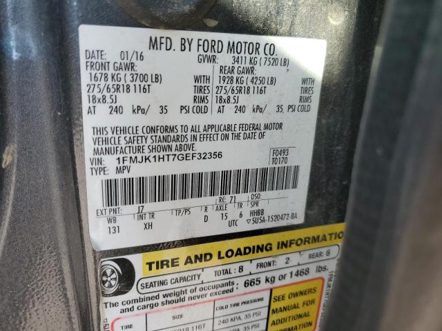 2016 FORD EXPEDITION - 1FMJK1HT7GEF32356