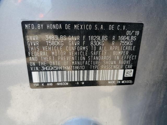 2019 HONDA FIT LX - 3HGGK5H41KM718610