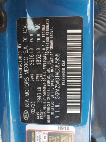 2021 KIA RIO S - 3KPA25AD1ME387958