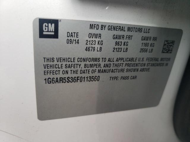2015 CADILLAC CTS LUXURY - 1G6AR5S36F0113560