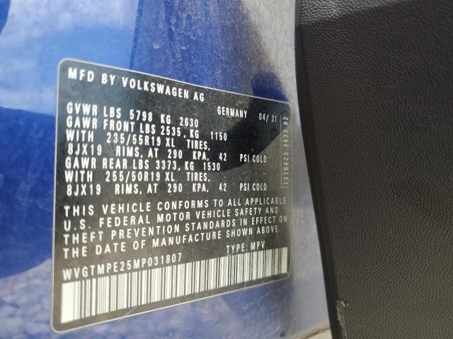 2021 VOLKSWAGEN ID.4 PRO S - WVGTMPE25MP031807