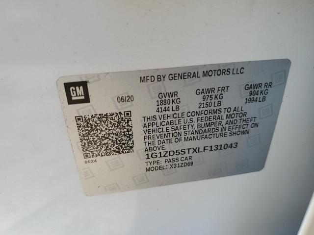 2020 CHEVROLET MALIBU LT - 1G1ZD5STXLF131043