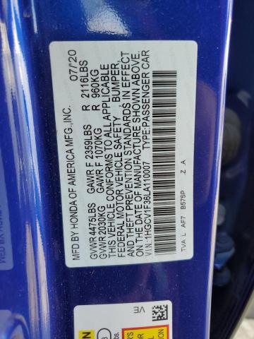 2020 HONDA ACCORD SPO - 1HGCV1F36LA110007