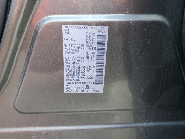 2015 NISSAN PATHFINDER - 5N1AR2MM9FC685797